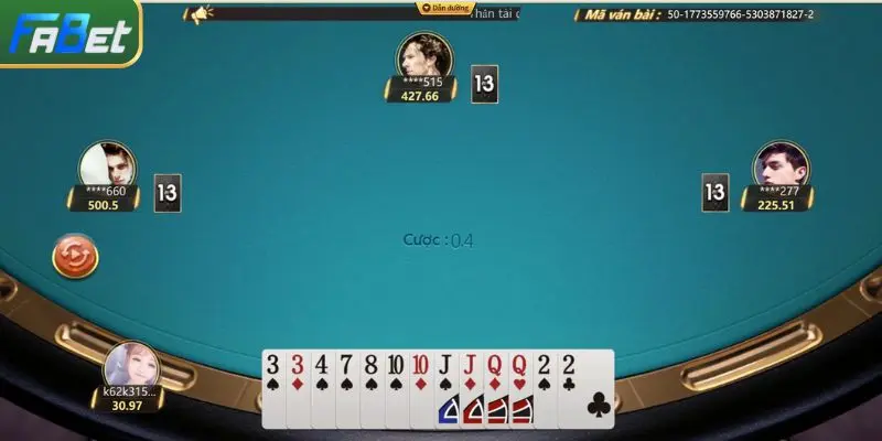 Quy tắc game tiến lên miền Bắc tương tự như ngoài đời